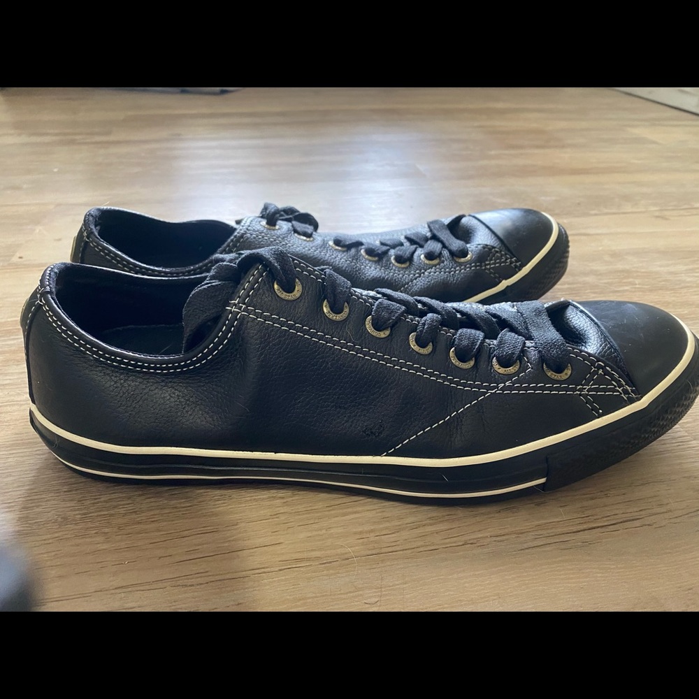 Leather converse
